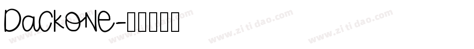 DackOne字体转换