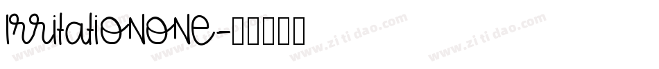 IrritationOne字体转换