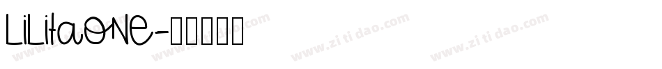 LilitaOne字体转换