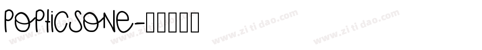 PopticsOne字体转换