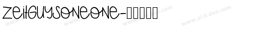 ZeitGuysOneOne字体转换