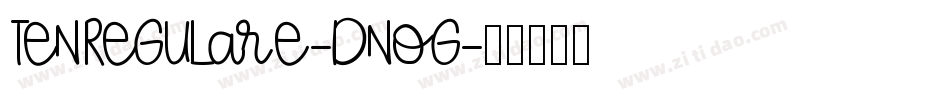 TenRegularE-dnOg字体转换