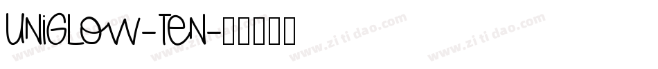 Uniglow-Ten字体转换