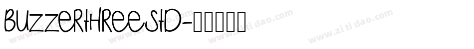 BuzzerThreeStd字体转换