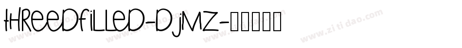 ThreedFilled-dJMZ字体转换