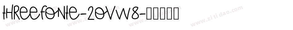 Threefonte-2Ovw8字体转换