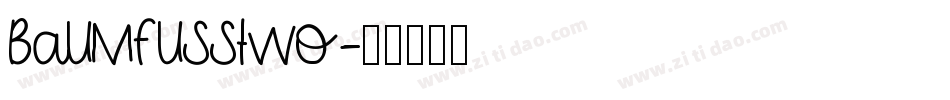 BaumfussTwo字体转换