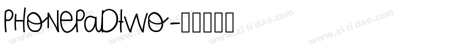 PhonepadTwo字体转换