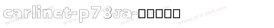Carlinet-p78Ja字体转换