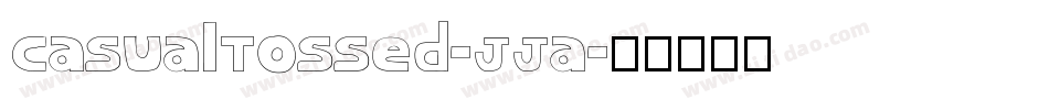 CasualTossed-JJa字体转换