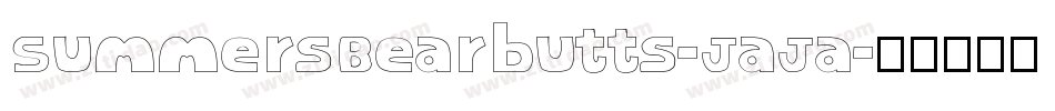 SummersBearbutts-JaJa字体转换