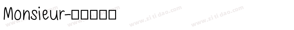 Monsieur字体转换