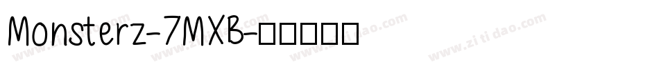 Monsterz-7MXB字体转换