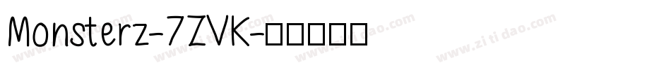Monsterz-7ZVK字体转换