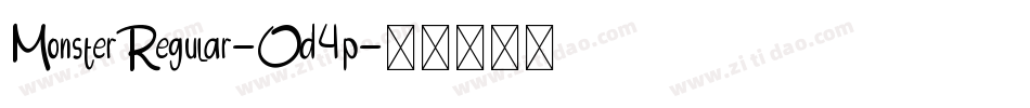 MonsterRegular-Od4p字体转换