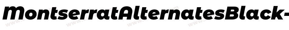 MontserratAlternatesBlack-WjXv字体转换