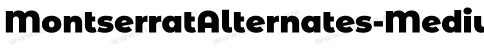 MontserratAlternates-Medium字体转换