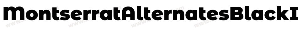 MontserratAlternatesBlackItalic-3zOEZ字体转换