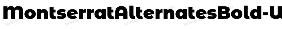 MontserratAlternatesBold-W1qO字体转换