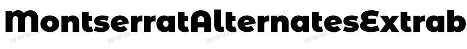 MontserratAlternatesExtrabold-ZjMK字体转换