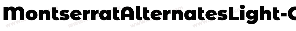 MontserratAlternatesLight-O3Op字体转换
