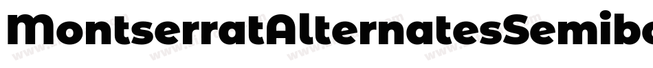 MontserratAlternatesSemibold-jM57字体转换