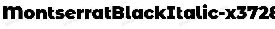 MontserratBlackItalic-x3728字体转换