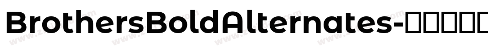 BrothersBoldAlternates字体转换 BrothersBoldAlternates字体转换