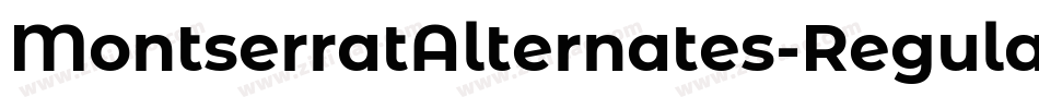 MontserratAlternates-Regular字体转换
