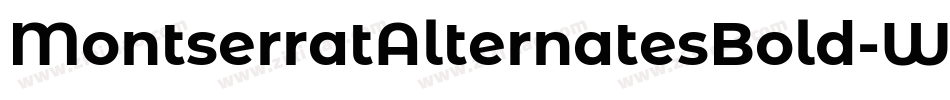 MontserratAlternatesBold-W1qO字体转换