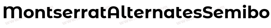 MontserratAlternatesSemibold-jM57字体转换