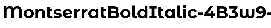 MontserratBoldItalic-4B3w9字体转换