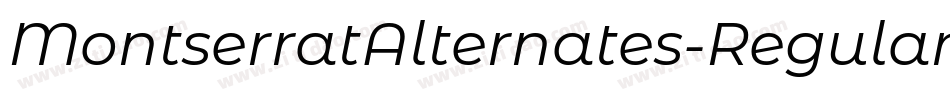 MontserratAlternates-Regular字体转换