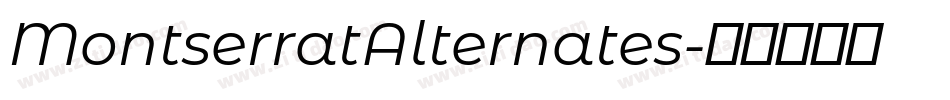 MontserratAlternates字体转换 MontserratAlternates字体转换