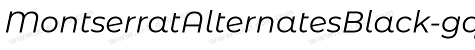 MontserratAlternatesBlack-gqpp字体转换