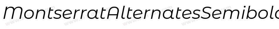 MontserratAlternatesSemibold-jM57字体转换