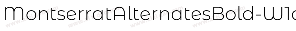 MontserratAlternatesBold-W1qO字体转换
