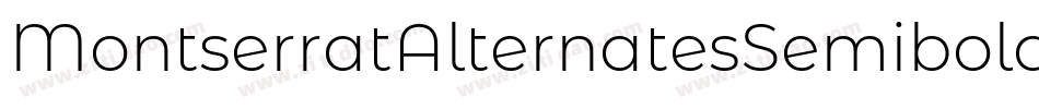 MontserratAlternatesSemibold-jM57字体转换