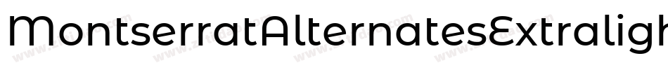 MontserratAlternatesExtralight-EKG8字体转换