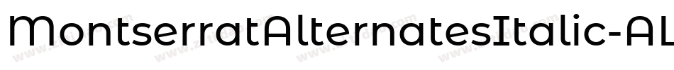 MontserratAlternatesItalic-ALPBx字体转换