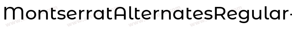 MontserratAlternatesRegular-4XZW字体转换