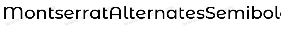 MontserratAlternatesSemibold-jM57字体转换