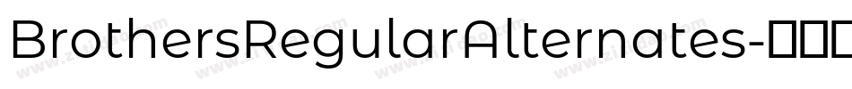 BrothersRegularAlternates字体转换