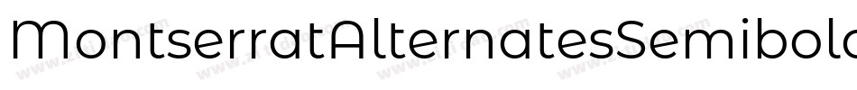 MontserratAlternatesSemibold-jM57字体转换