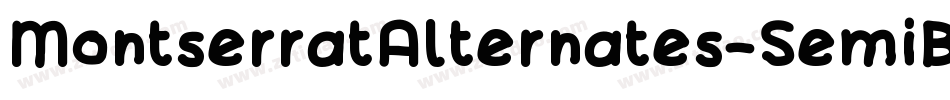 MontserratAlternates-SemiBold字体转换