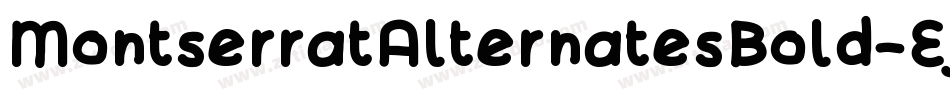 MontserratAlternatesBold-Ejll字体转换