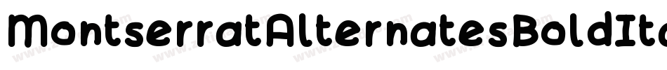 MontserratAlternatesBoldItalic-x37z8字体转换