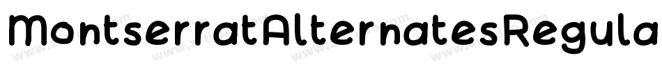 MontserratAlternatesRegular-Gj7Z字体转换