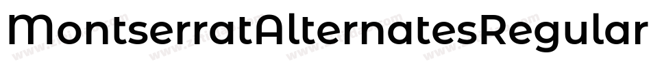 MontserratAlternatesRegular-4XZW字体转换