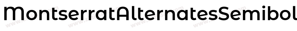 MontserratAlternatesSemibold-jM57字体转换